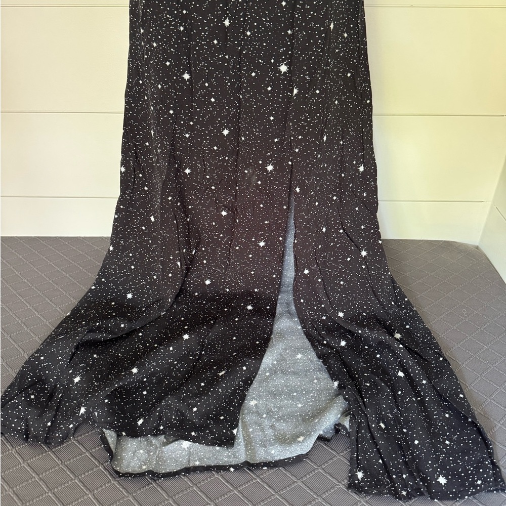 Leith Black and White Starry Maxi Dress - Picture 3 of 7
